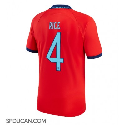 Muški Nogometni Dres Engleska Declan Rice #4 Gostujuci SP 2022 Kratak Rukav